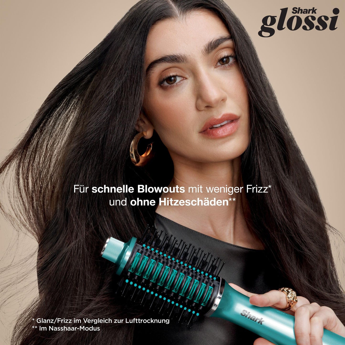 Shark Glossi HT302EUTL – 2-in-1 Heißluft-Styler & Glänzer