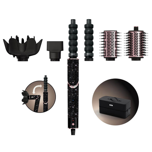 Shark FlexStyle Sparkle Black Diamond 5-in-1 Haarstyler & Haartrockner – HD446JBEU