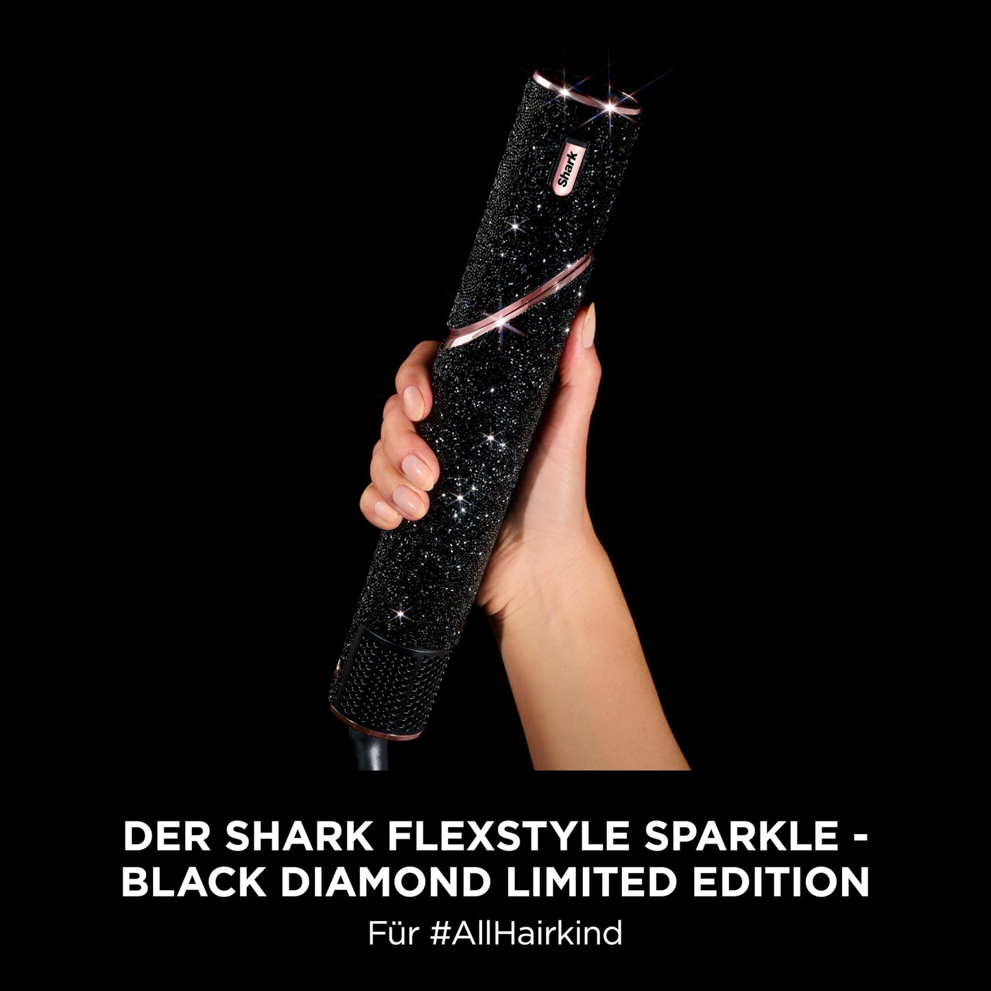 Shark FlexStyle Sparkle Black Diamond 5-in-1 Haarstyler & Haartrockner – HD446JBEU