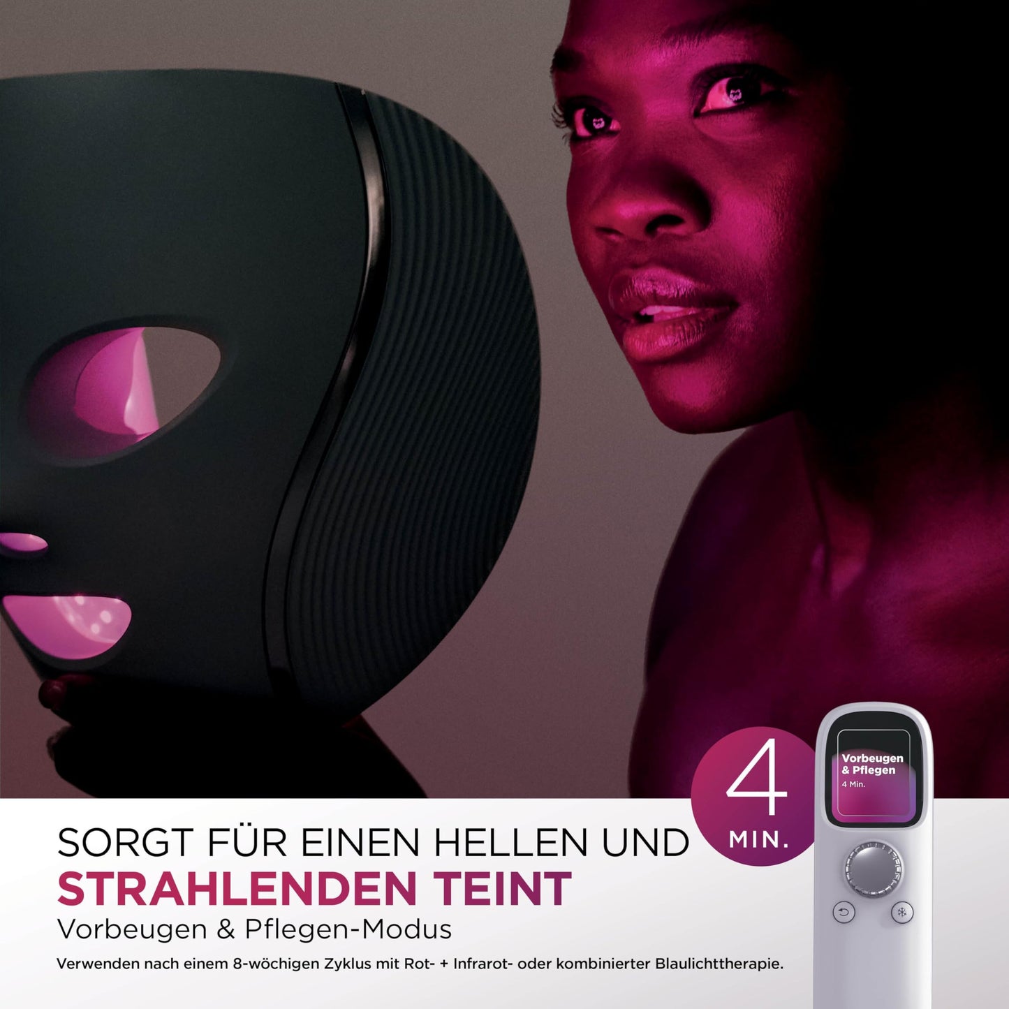 Shark CryoGlow LED Lichttherapie Maske mit Kühlfunktion – FW312EUPL
