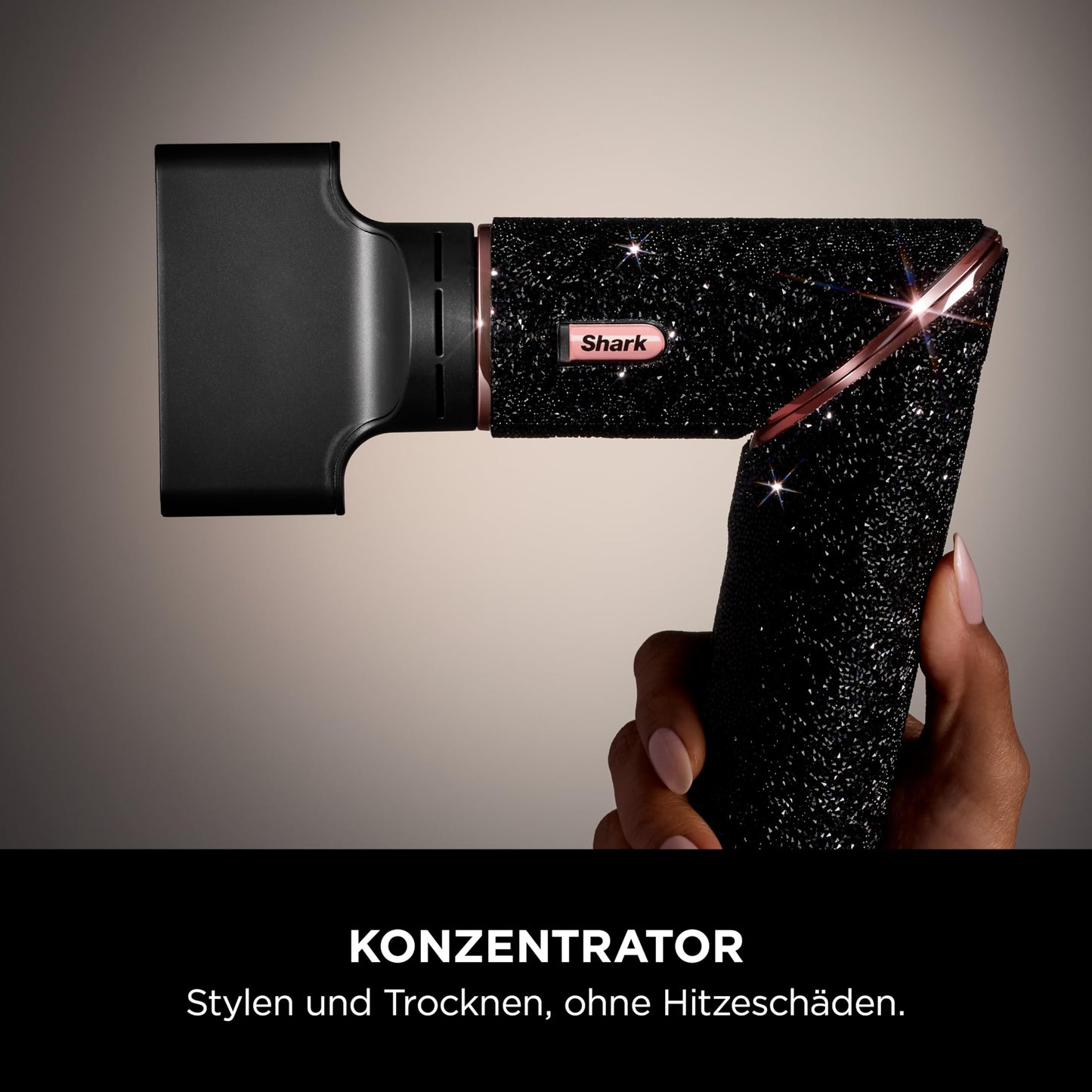 Shark FlexStyle Sparkle Black Diamond 5-in-1 Haarstyler & Haartrockner – HD446JBEU